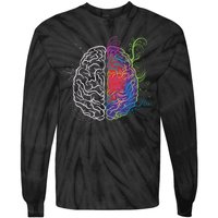 Artistic And Logical Brain Tie-Dye Long Sleeve Shirt