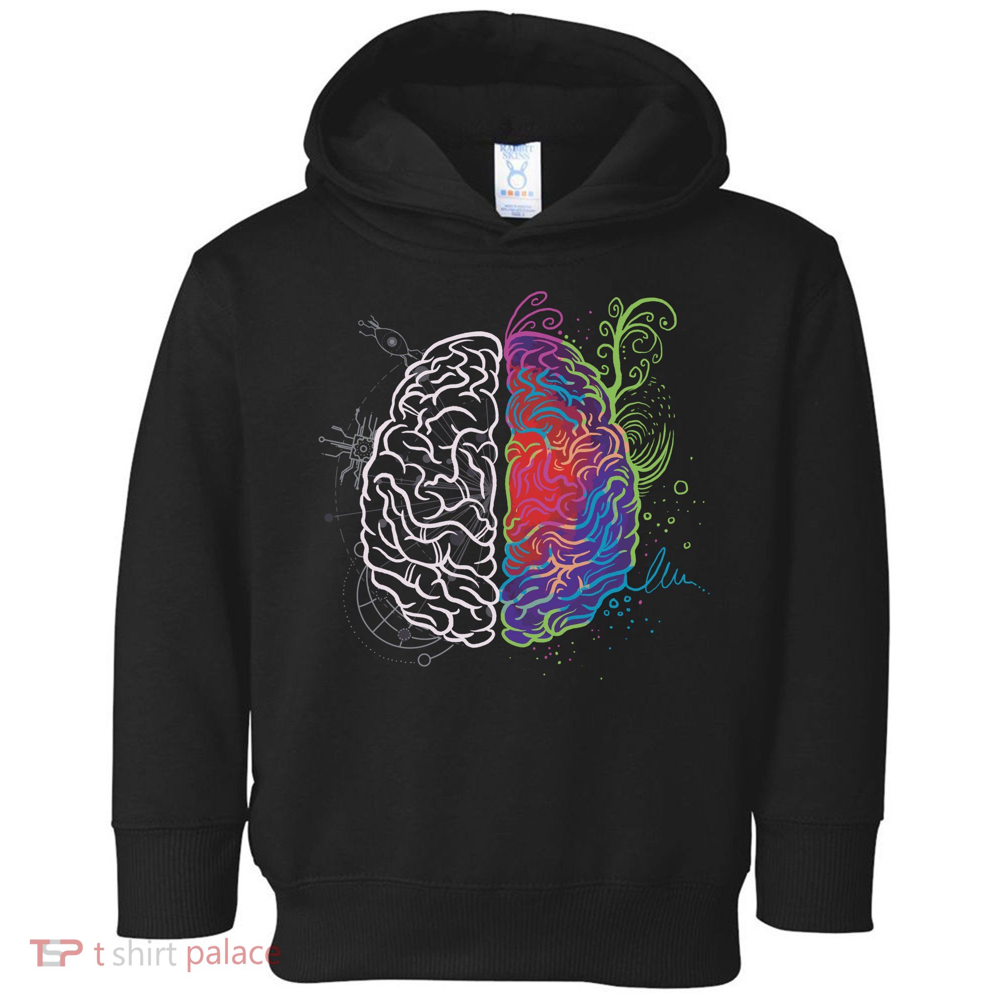 Artistic And Logical Brain Toddler Hoodie
