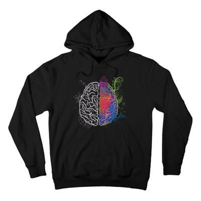 Artistic And Logical Brain Tall Hoodie