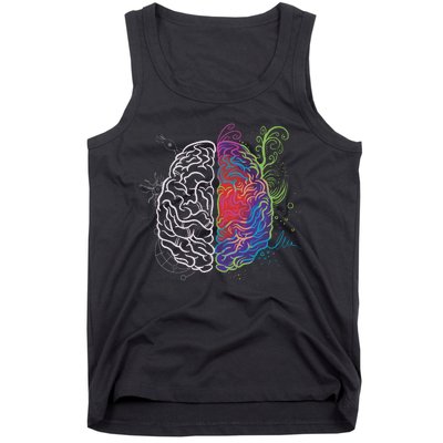 Artistic And Logical Brain Tank Top