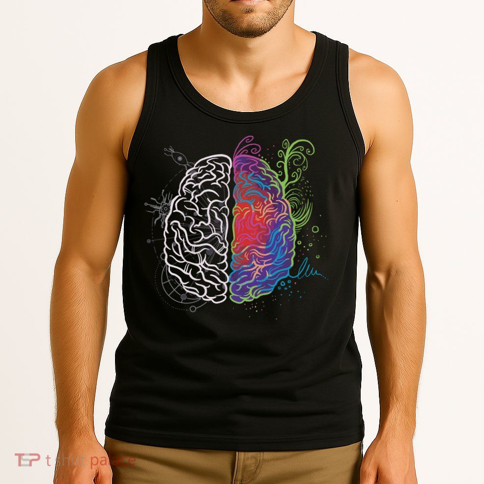 Artistic And Logical Brain Tank Top