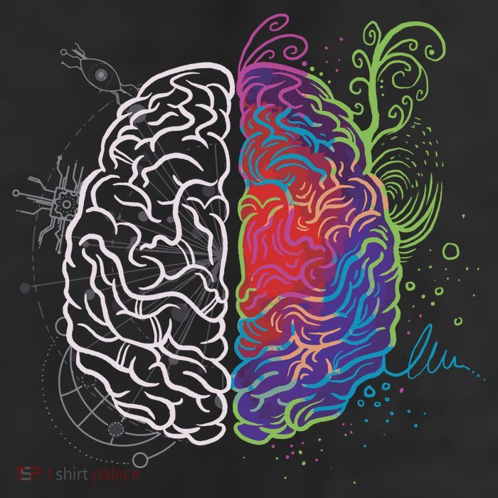 Artistic And Logical Brain Golf Towel