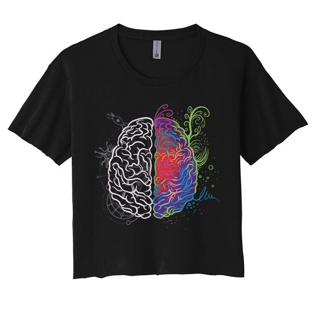 Artistic And Logical Brain Crop Top