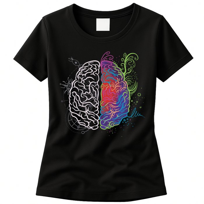 Artistic And Logical Brain Womens T-Shirt