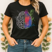 Artistic And Logical Brain Womens T-Shirt