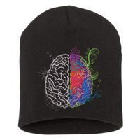 Artistic And Logical Brain Short Acrylic Beanie