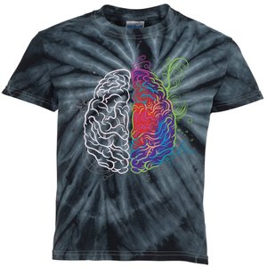 Artistic And Logical Brain Kids Tie-Dye T-Shirt