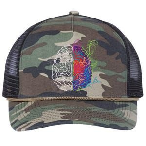 Artistic And Logical Brain Retro Rope Trucker Hat Cap