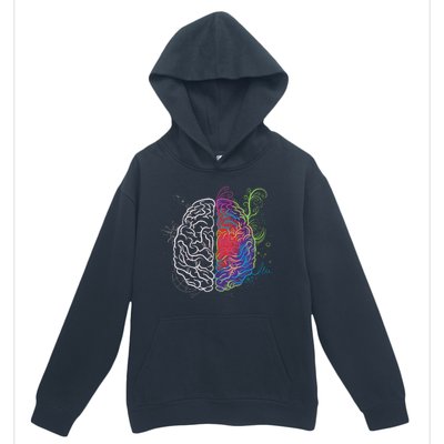 Artistic And Logical Brain Urban Pullover Hoodie