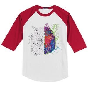 Artistic And Logical Brain Kids Colorblock Raglan Jersey