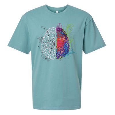 Artistic And Logical Brain Sueded Cloud Jersey T-Shirt