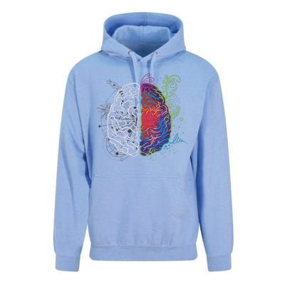 Artistic And Logical Brain Unisex Surf Hoodie