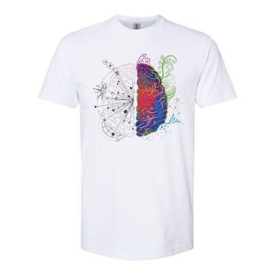 Artistic And Logical Brain Softstyle® CVC T-Shirt