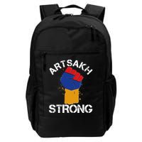 Artsakh Strong Armenian Flag Colors Protest Fist Backpack