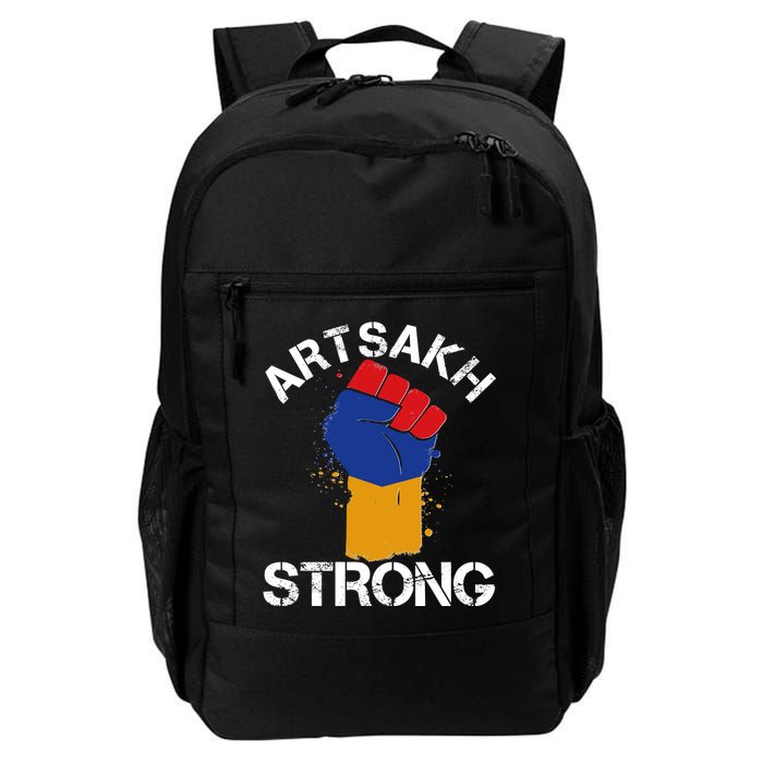 Artsakh Strong Armenian Flag Colors Protest Fist Backpack