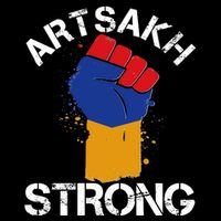 Artsakh Strong Armenian Flag Colors Protest Fist Backpack