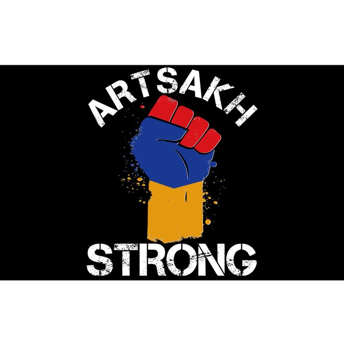 Artsakh Strong Armenian Flag Colors Protest Fist Bumper Sticker