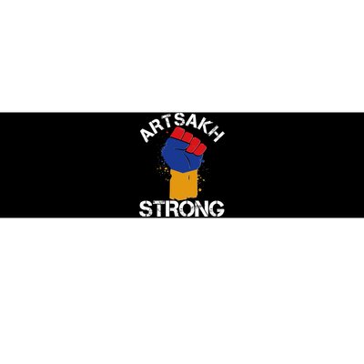 Artsakh Strong Armenian Flag Colors Protest Fist Bumper Sticker