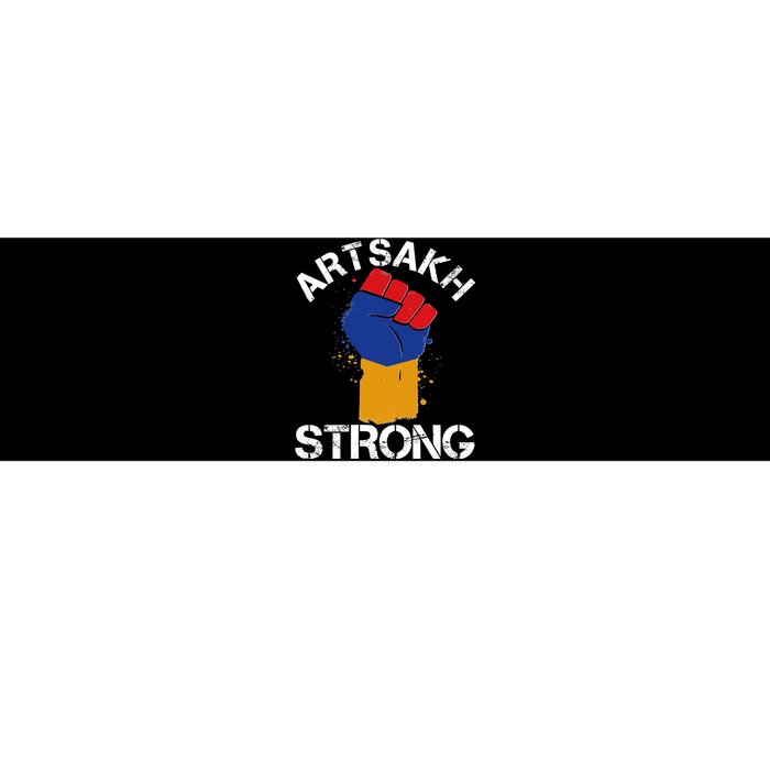 Artsakh Strong Armenian Flag Colors Protest Fist Bumper Sticker