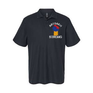 Artsakh Strong Armenian Flag Colors Protest Fist Softstyle Adult Sport Polo