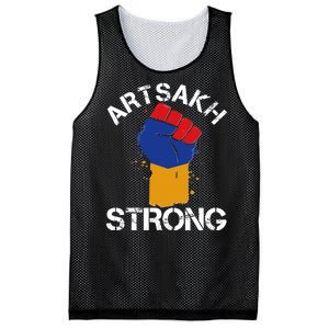 Artsakh Strong Armenian Flag Colors Protest Fist Mesh Reversible Basketball Jersey Tank