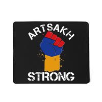 Artsakh Strong Armenian Flag Colors Protest Fist Mousepad