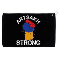 Artsakh Strong Armenian Flag Colors Protest Fist Grommeted Golf Towel