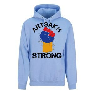 Artsakh Strong Armenian Flag Colors Protest Fist Unisex Surf Hoodie