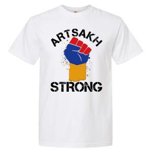 Artsakh Strong Armenian Flag Colors Protest Fist Garment-Dyed Heavyweight T-Shirt