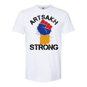 Artsakh Strong Armenian Flag Colors Protest Fist Softstyle CVC T-Shirt