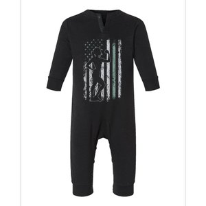 Aerobik Retro Usa Flag Cardio 4th Of July Aerobik Cool Gift Infant Fleece One Piece