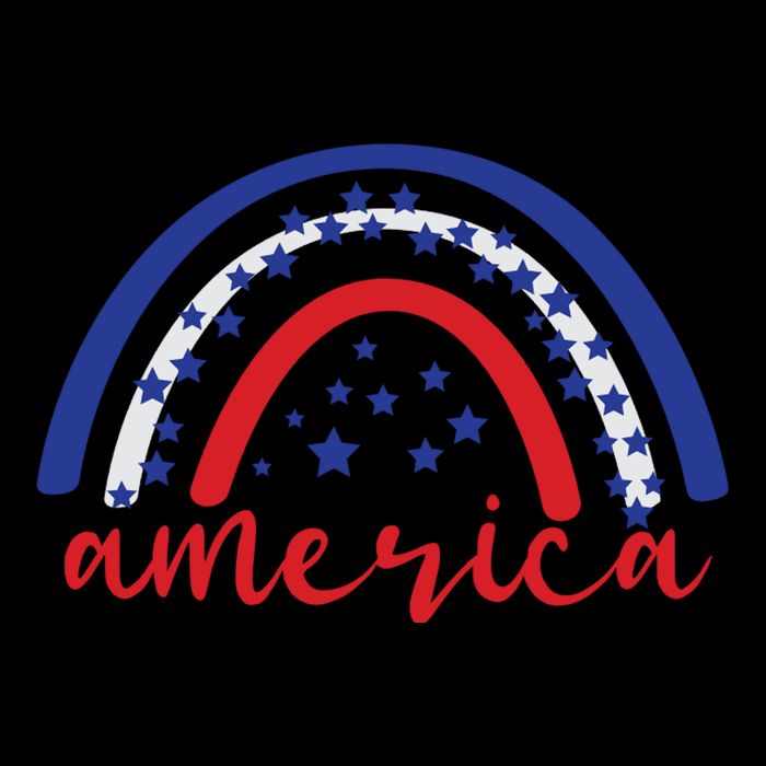 America Rainbow USA 16 in Basic Backpack