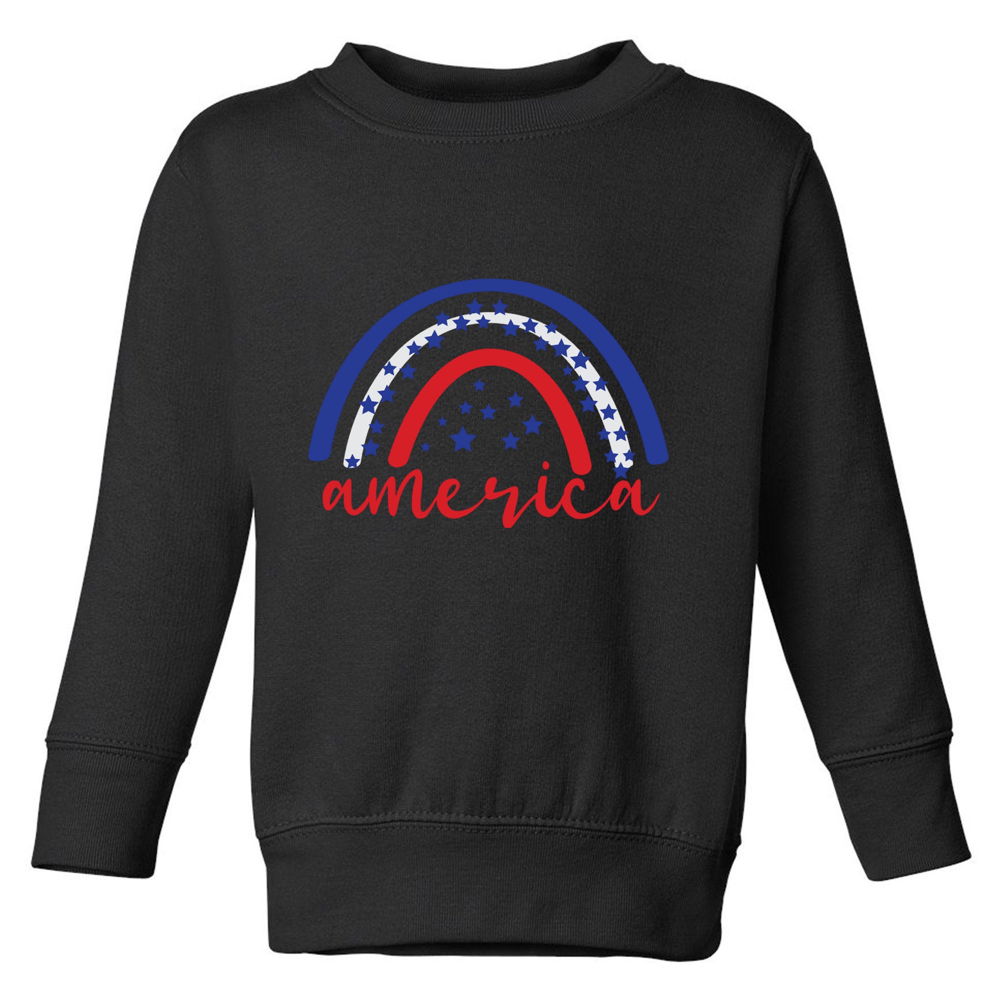 America Rainbow USA Toddler Sweatshirt