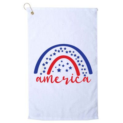 America Rainbow USA Golf Towel