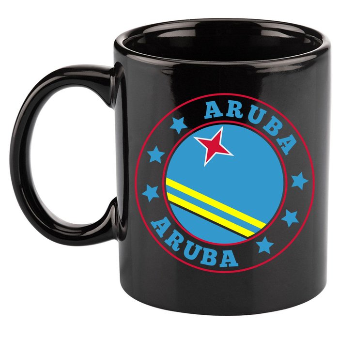 Aruba 11oz C Handle Ceramic Mug