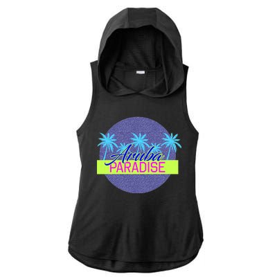 Aruba Paradise Ladies PosiCharge Tri-Blend Wicking Draft Hoodie Tank