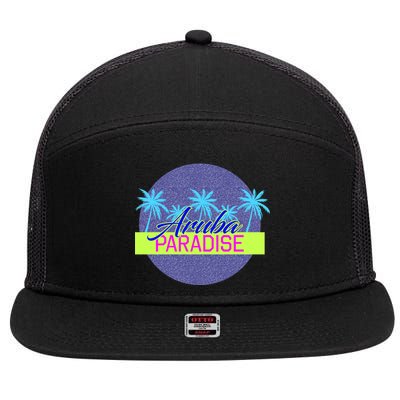 Aruba Paradise 7 Panel Mesh Trucker Snapback Hat