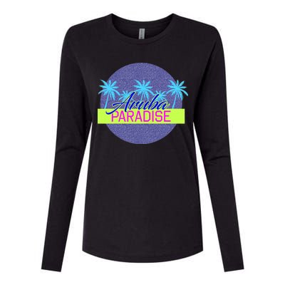 Aruba Paradise Womens Cotton Relaxed Long Sleeve T-Shirt