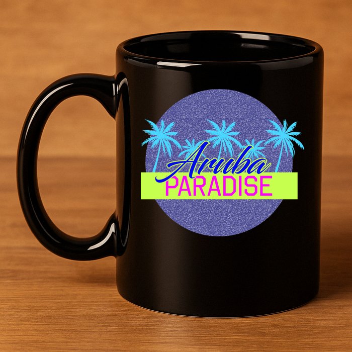 Aruba Paradise 11oz C Handle Ceramic Mug