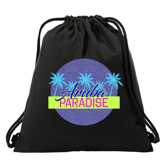 Aruba Paradise Drawstring Bag