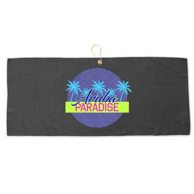 Aruba Paradise Large Microfiber Waffle Golf Towel