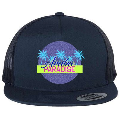 Aruba Paradise Flat Bill Trucker Hat