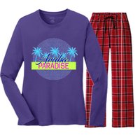 Aruba Paradise Women's Long Sleeve Flannel Pajama Set 