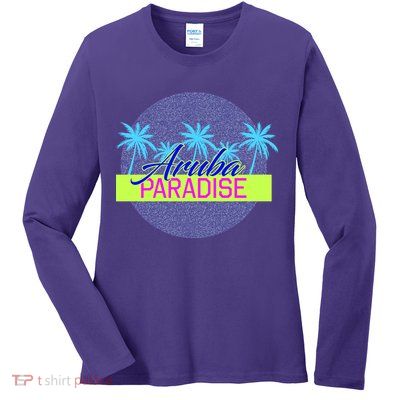 Aruba Paradise Ladies Long Sleeve Shirt