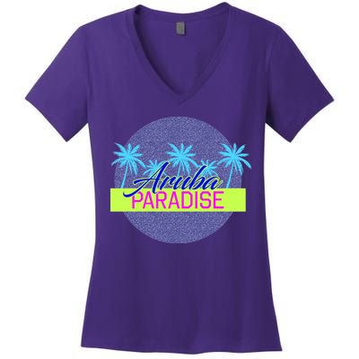 Aruba Paradise Women's V-Neck T-Shirt