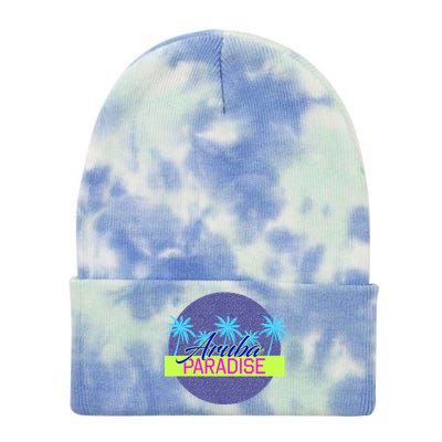 Aruba Paradise Tie Dye 12in Knit Beanie