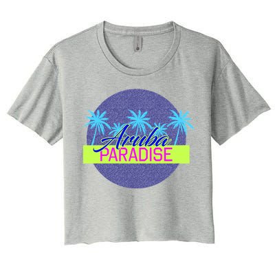 Aruba Paradise Women's Crop Top Tee