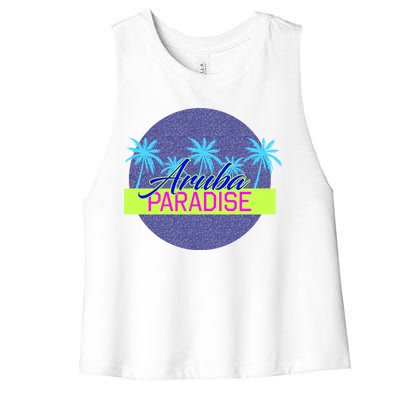 Aruba Paradise Women's Racerback Cropped Tank