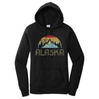 Alaska Retro Vintage Mountains Nature Hiking Women's Pullover Hoodie