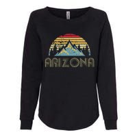 Arizona Retro Vintage Mountains Nature Hiking Womens California Wash Sweatshirt